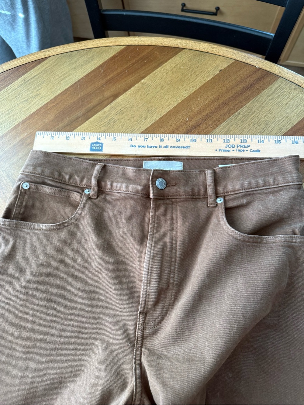 Everlane The Way-High® Curve Jean Brown Barrel-Leg High-Rise Jeans 30R - Picture 8 of 9